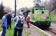 塩狩峠さくらノロッコ号運行